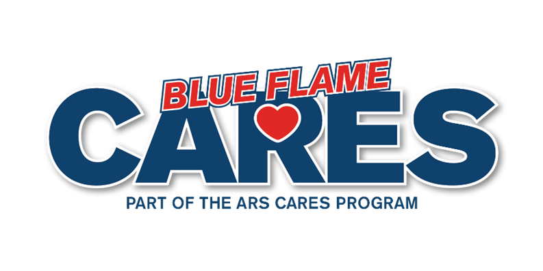 Blue Flame Cares 2025 logo